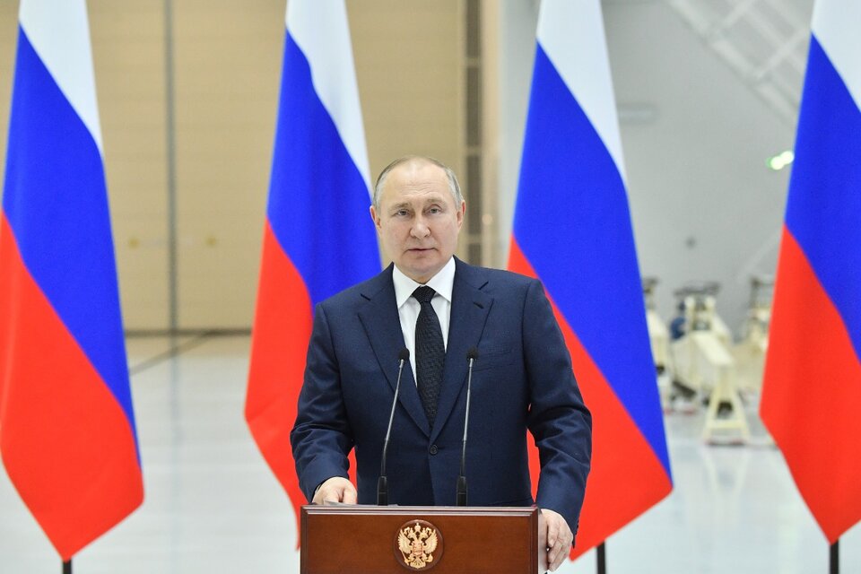 Putin destacóel avance ruso en Ucrania. (Fuente: EFE)