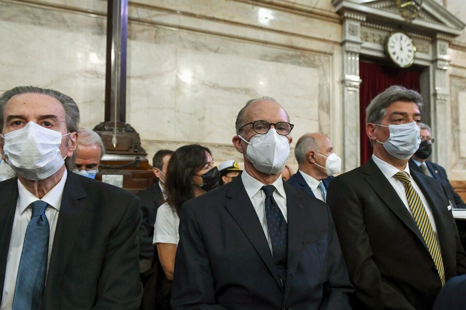 Los tres jueces de la Corte que firmaron el insólito fallo que avanza sobre el Congreso. (Fuente: NA)
