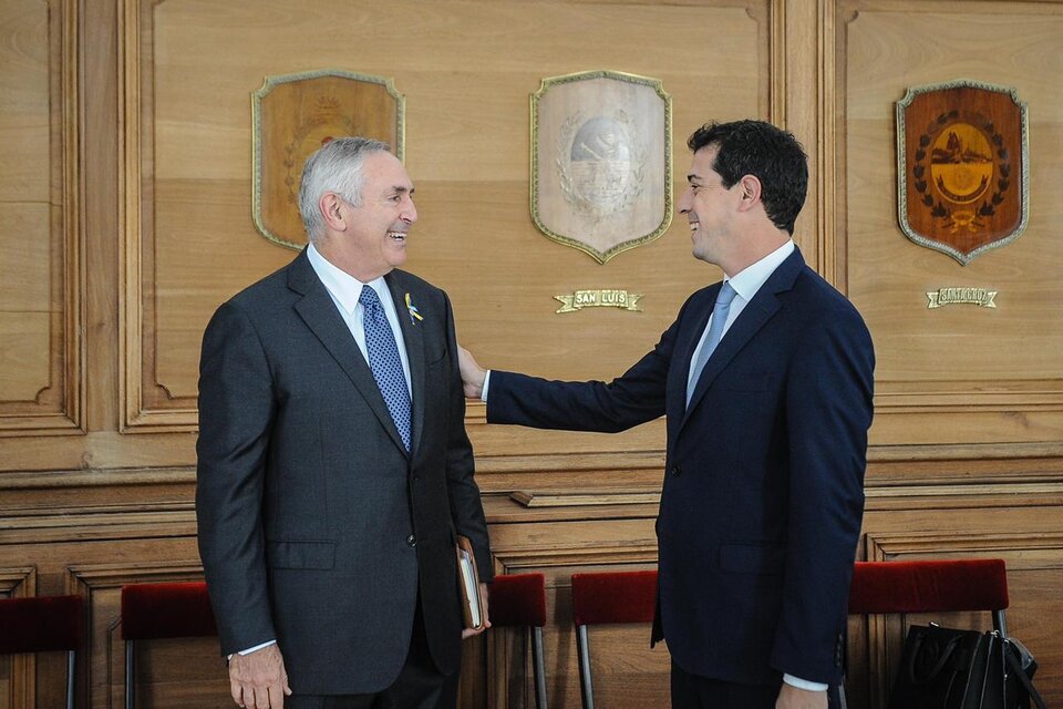 Marc Stanley visitó al ministro Eduardo "Wado" de Pedro.