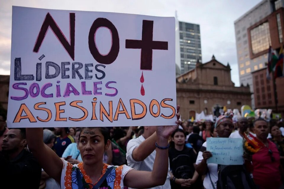 La violencia contra líderes sociales ha puesto en jaque a la continuidad democrática en Colombia. (Fuente: EFE)