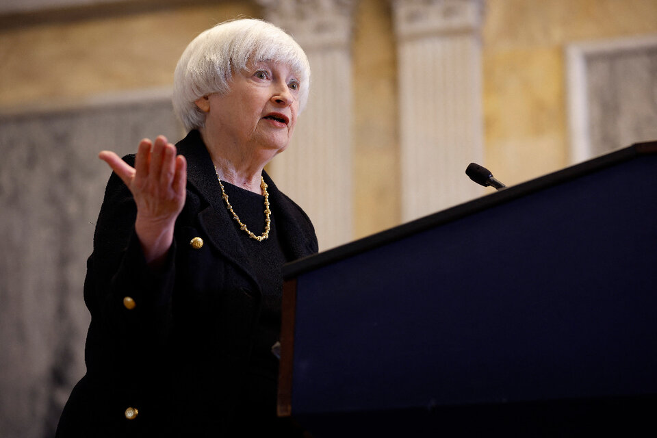 Janet Yellen, secretaria del Tesoro. (Fuente: AFP)