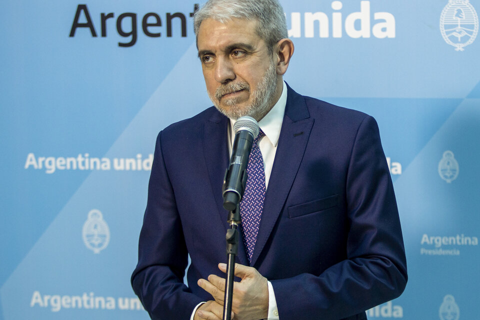 Ministro de Seguridad, Aníbal Fernández. Imagen: NA