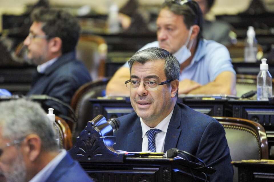 Germán Martínez en la Cámara de Diputados del Congreso de la Nación. Imagen: NA
