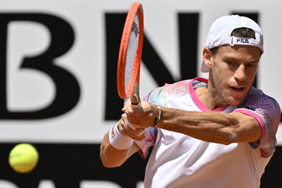 Schwartzman levantó dos match points y avanzó en el Masters de Roma (Fuente: AFP)