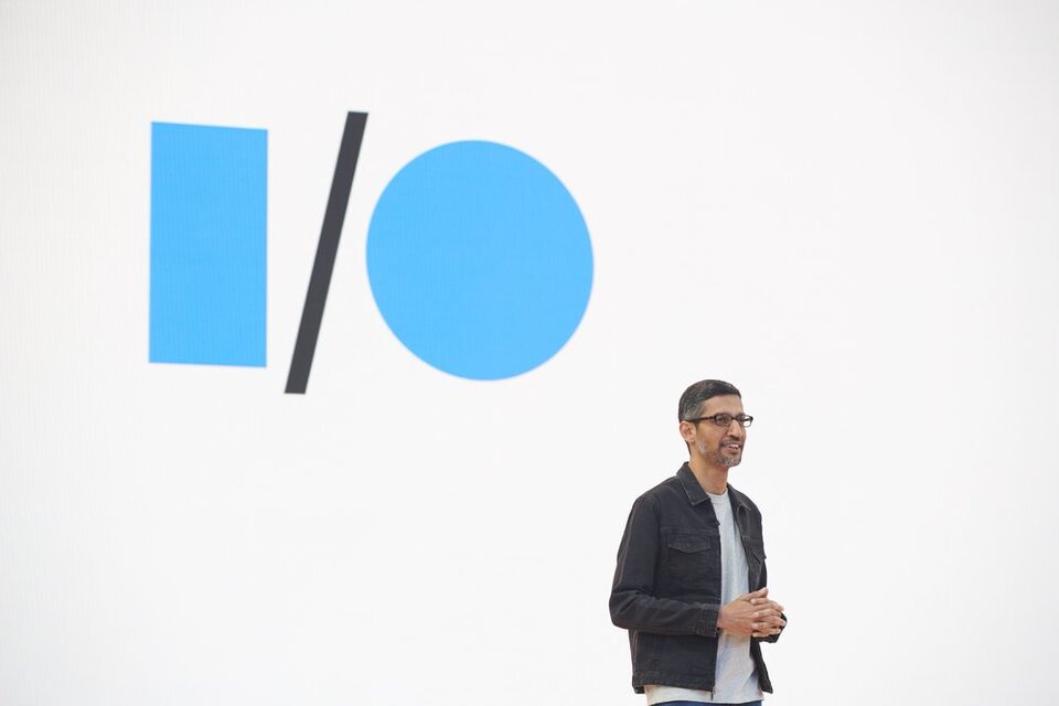 La conferencia de desarrolladores estuvo encabezada por el CEO de Google, Sundar Pichai, quien celebró que el encuentro haya sido presencial tras las restricciones de la pandemia de covid-19. (Foto: Google). 