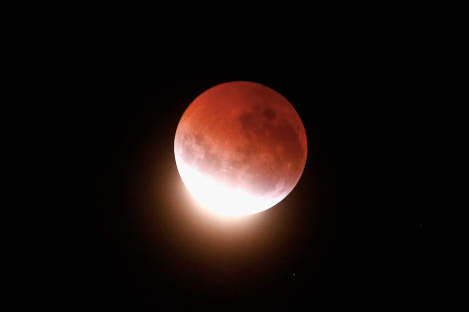 Eclipse lunar. Imagen - Getty Images. 