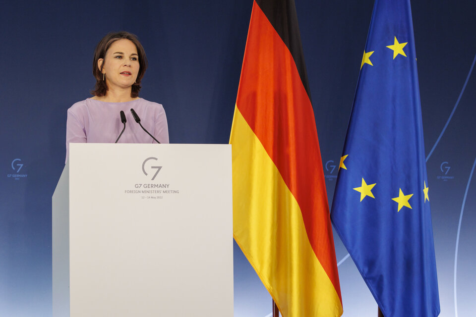 Annalena Baerbock, ministra de Relaciones Exteriores de Alemania.  (Fuente: EFE)