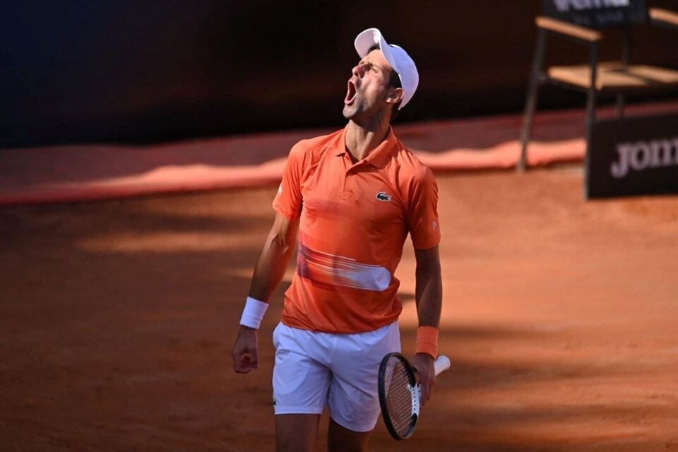  Novak Djokovic se consagró campeón del Masters 1000 de Roma. Imagen: @InteBNLdItalia.  