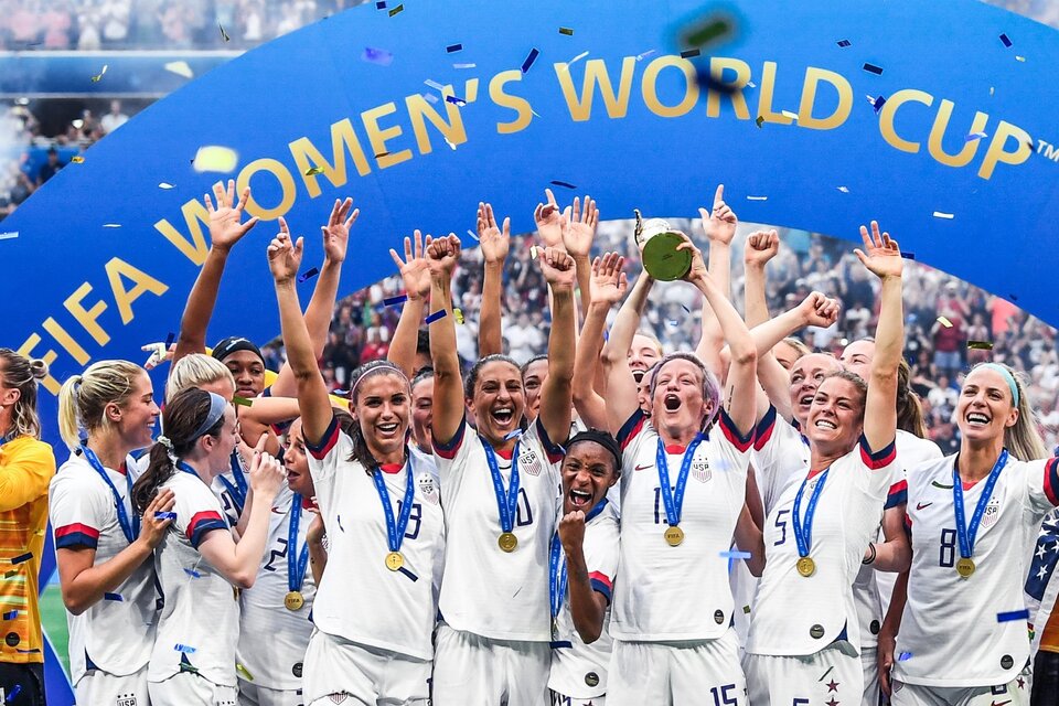 El seleccionado femenino de fútbol de EE.UU. tas ganar el Mundial de 2019. Imagen: US Soccer.