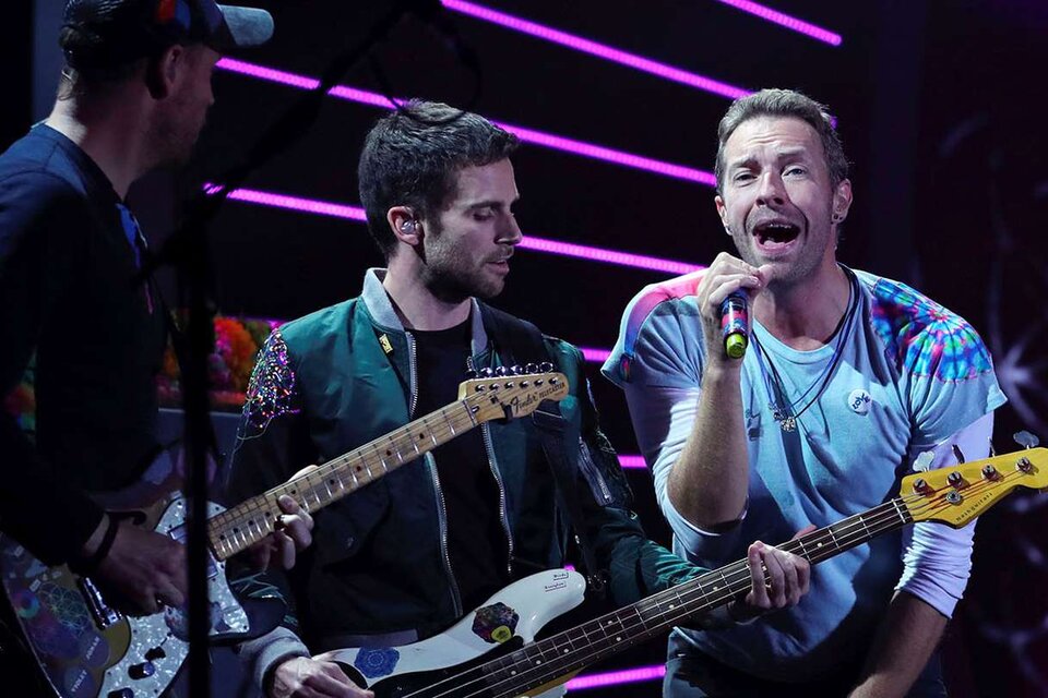 Coldplay sumó un octavo show en el estadio de River Plate y quedó a uno del récord de Roger Waters.  (Fuente: AFP)