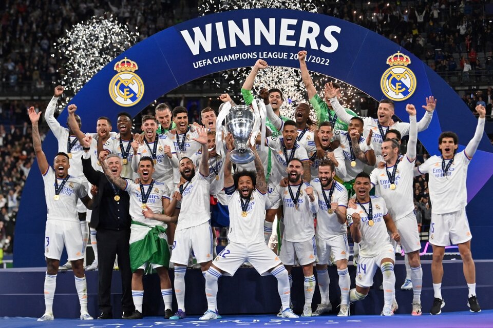 Real Madrid cumplió su destino histórico: ganó la Champions por 14ta. vez (Fuente: AFP)