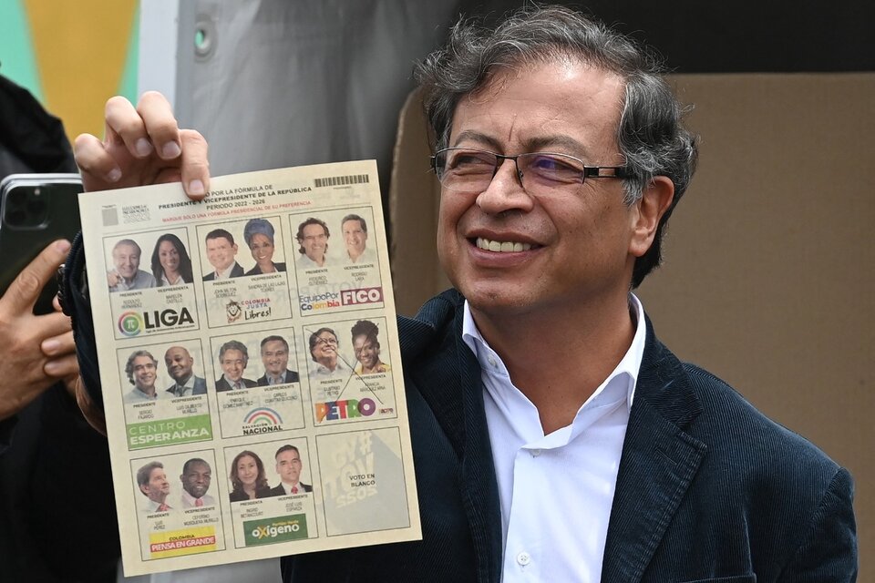 Petro fue el candidato más votado (Fuente: AFP)