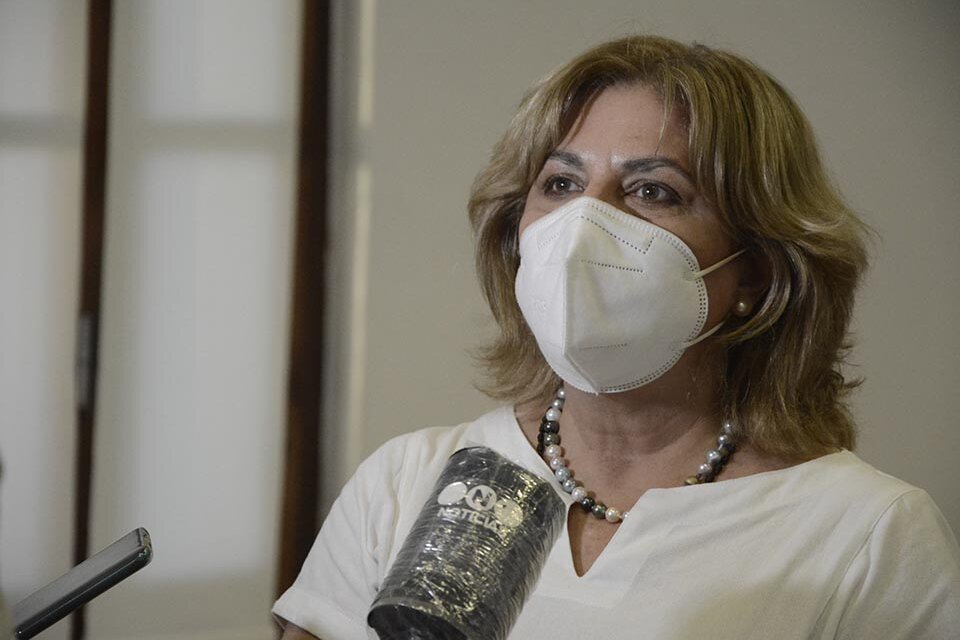 Ministra de Salud, Sonia Martorano. (Fuente: Sebastián Vargas)