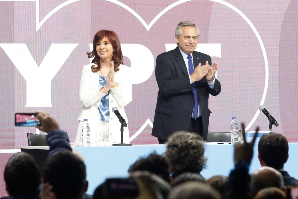 El reencuentro de Cristina Kirchner y Alberto Fernández antes de la nueva tormenta. (Fuente: Leandro Teysseire)