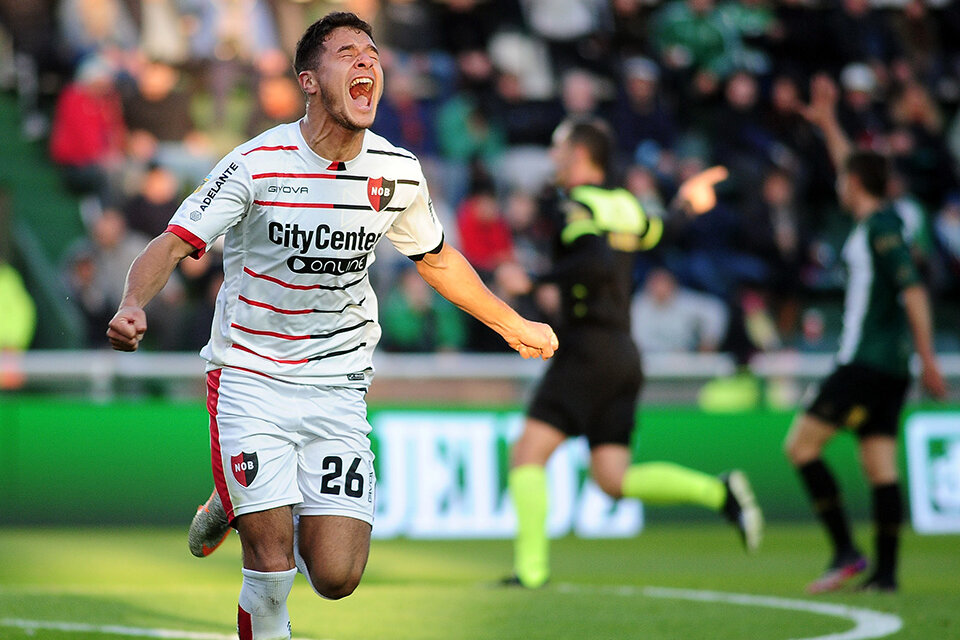 Sordo marco el segundo para Newell's en el primer tiempo. (Fuente: Fotobaires)