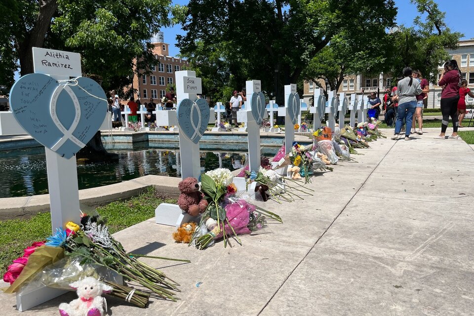 Homenaje a los niños asesinados en la escuela primaria de Texas (Fuente: EFE)