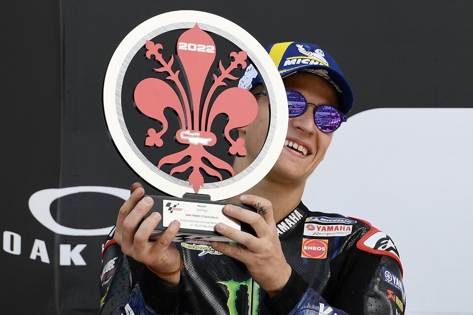 El francés Fabio Quartararo (Yamaha), lidera el campeonato. (Fuente: AFP)