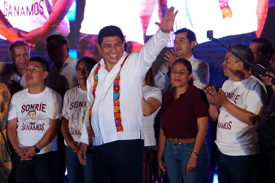 Salomón Jara ganó en Oaxaca.  (Fuente: EFE)