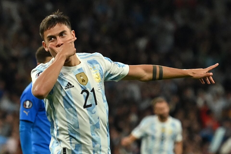 Dybala con la camiseta de la Selección (Fuente: AFP)