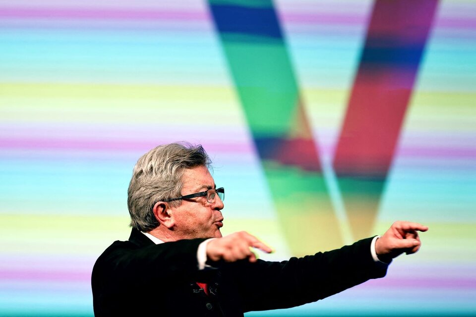 Jean-Luc Mélenchon, el candidato de la izquierda.  (Fuente: AFP)