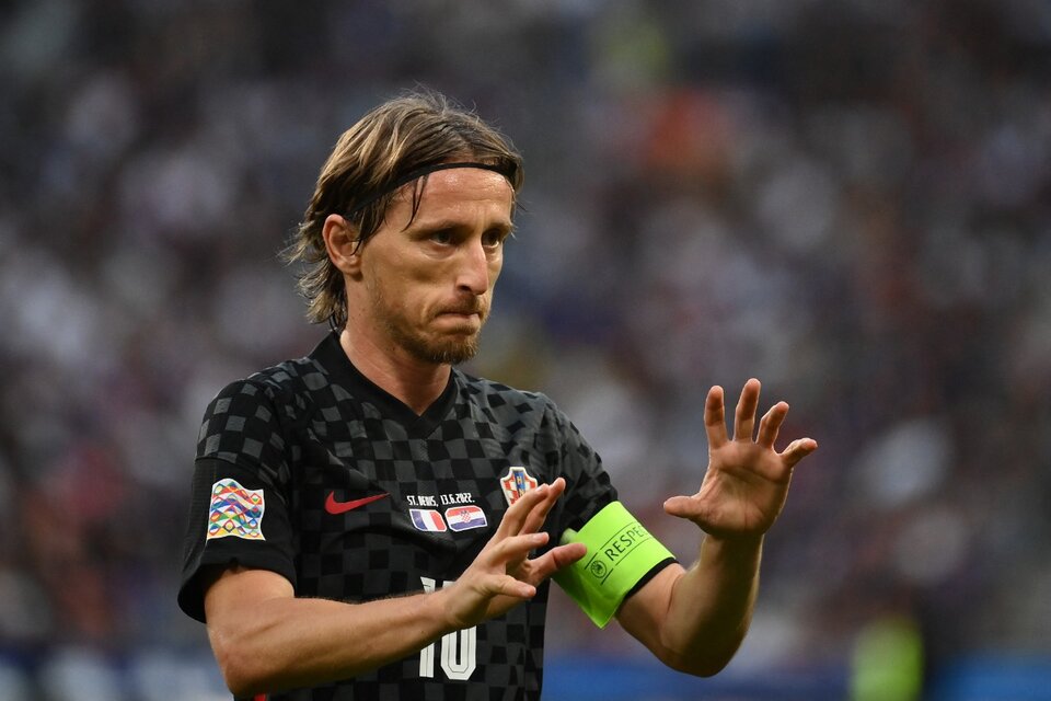 Luka Modric, volante de la selección de Croacia. (Fuente: AFP)