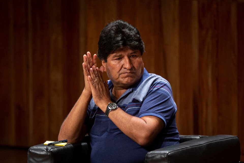 El exjefe de Estado boliviano convocó a los sectores afines del oficialismo "a frenar" los ataques de la derecha. Foto: NA.