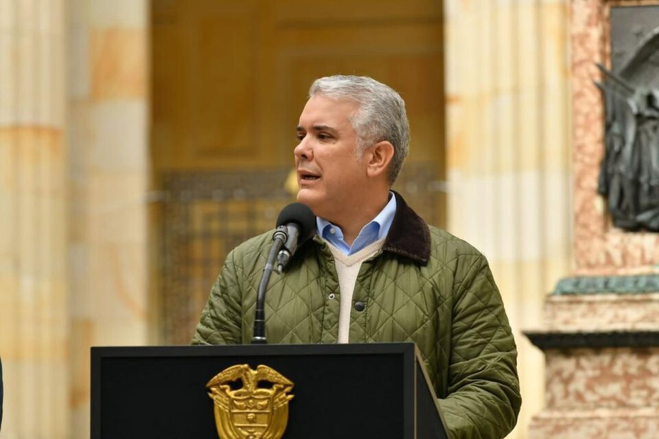Iván Duque este domingo luego de votar. Foto: Presidencia de Colombia 
