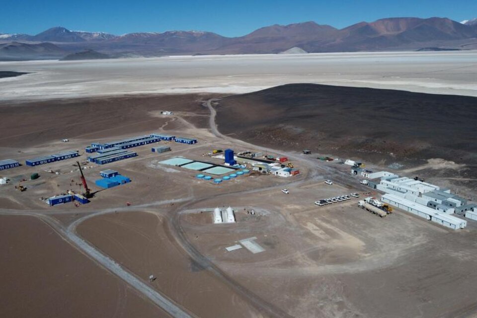 Proyecto Mariana, de la empresa china Ganfeng Lithium, en el Salar de Lullaillaco.