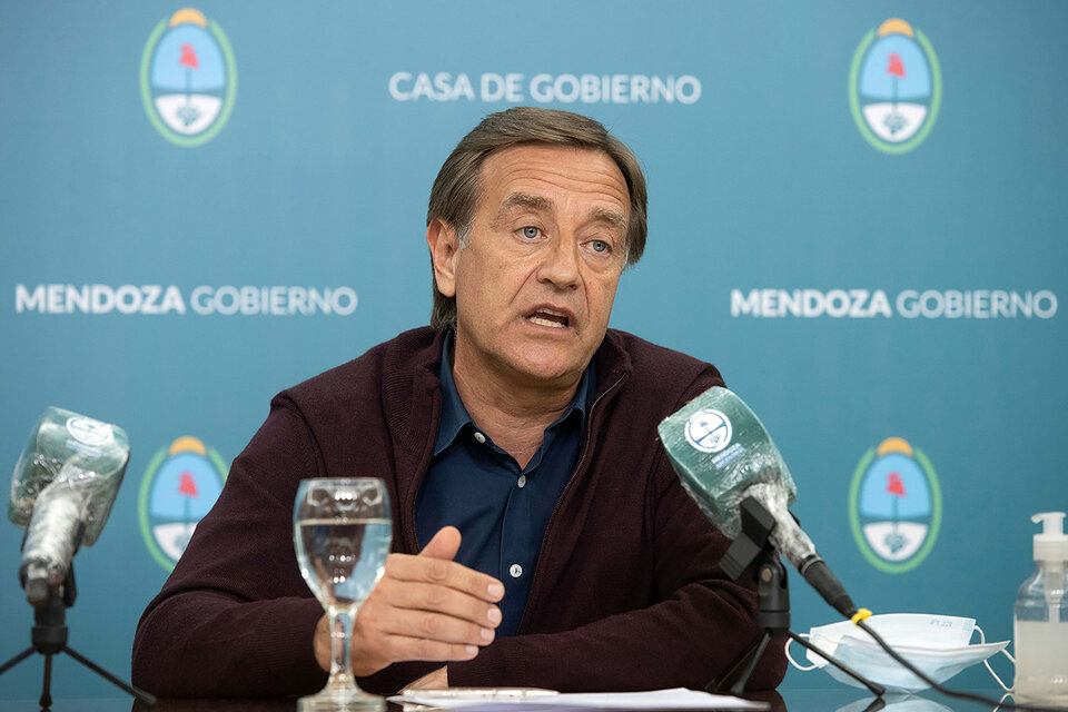 Rodolfo Suarez, actual gobernador de Mendoza. (Fuente: Télam)