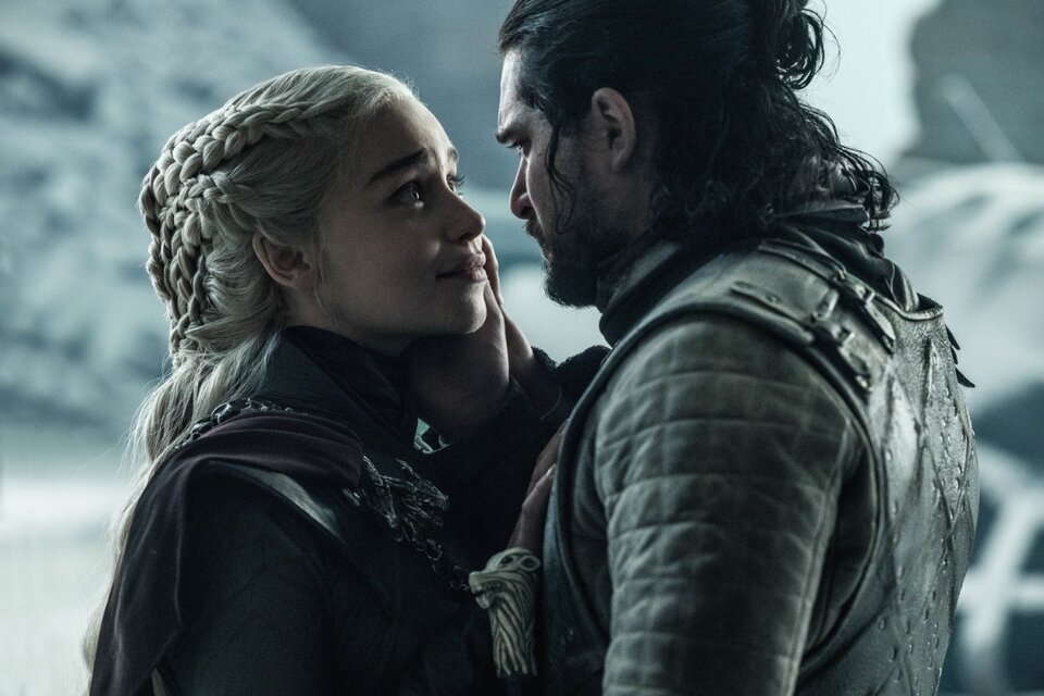 Daenerys Targaryen (Emilia Clarke) y Jon Snow (Kit Harington), personajes de peso en GoT. (Fuente: Gentileza HBO)