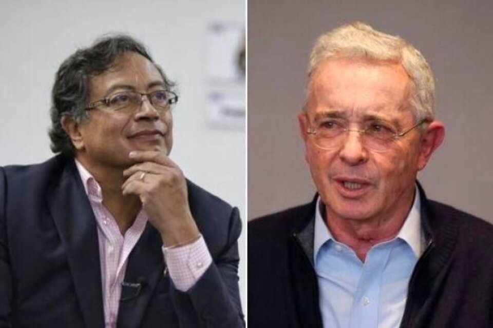 Gustavo Petro y Alvaro Uribe