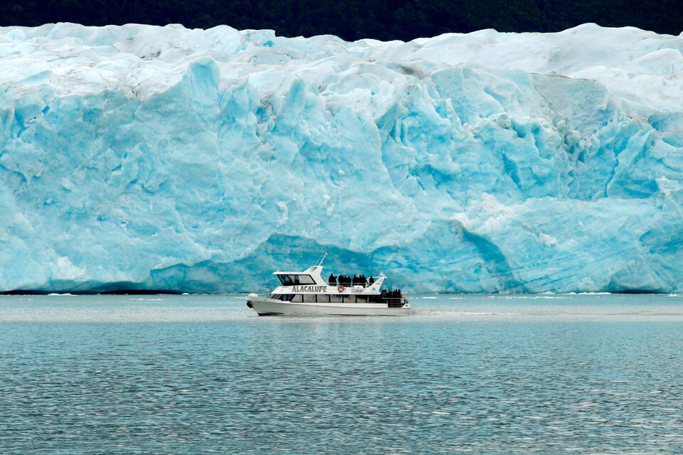 En la zona del glaciar Perito Moreno, la temperatura alcanza los 12 grados bajo cero.  (Fuente: NA)