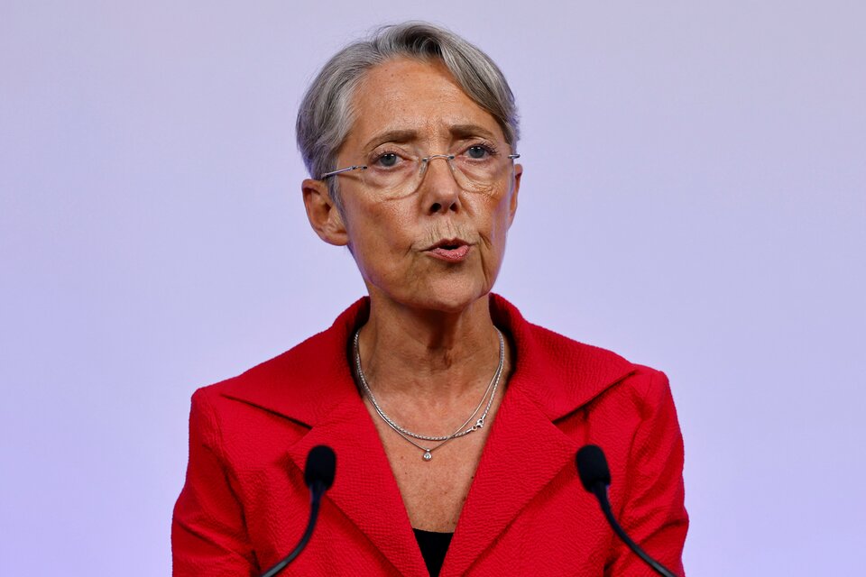 Élisabeth Borne, primera ministra de Francia. Imagen: AFP. 