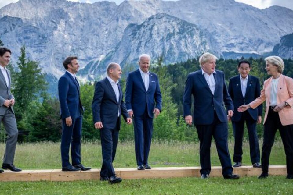 Los líderes del G7 salen a competir con China. 
