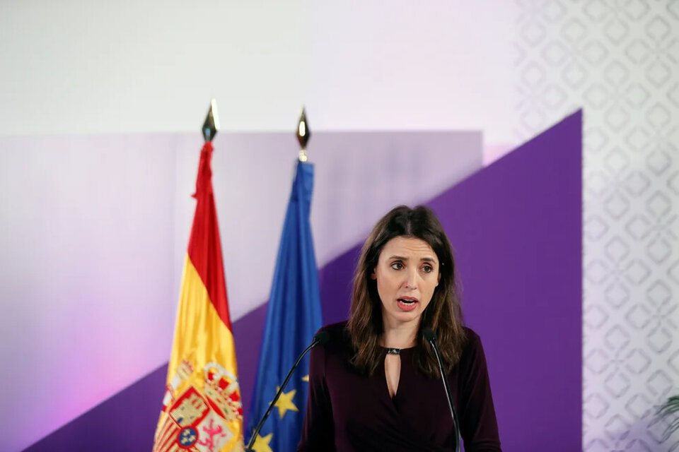 Irene Montero,  ministra de Igualdad de España. (Fuente: EFE)