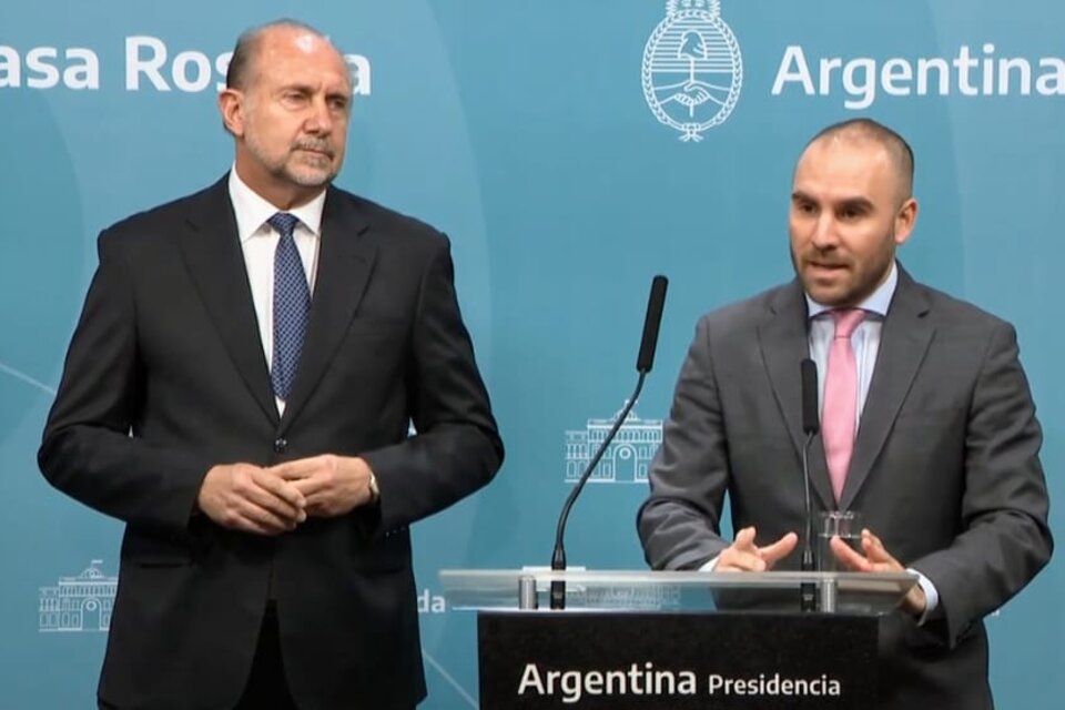 Omar Perotti, gobernador de Santa Fe, y Martín Guzmán, ministro de Economía.