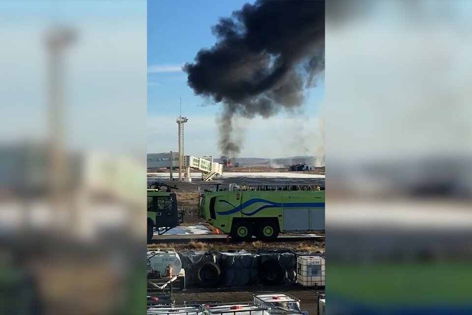 Un avión sanitario se estrelló en el aeropuerto de Río Grande.