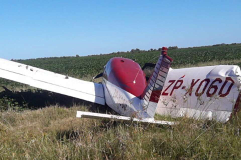 La avioneta aterrizó en un campo en la zona de San Justo en 2020.