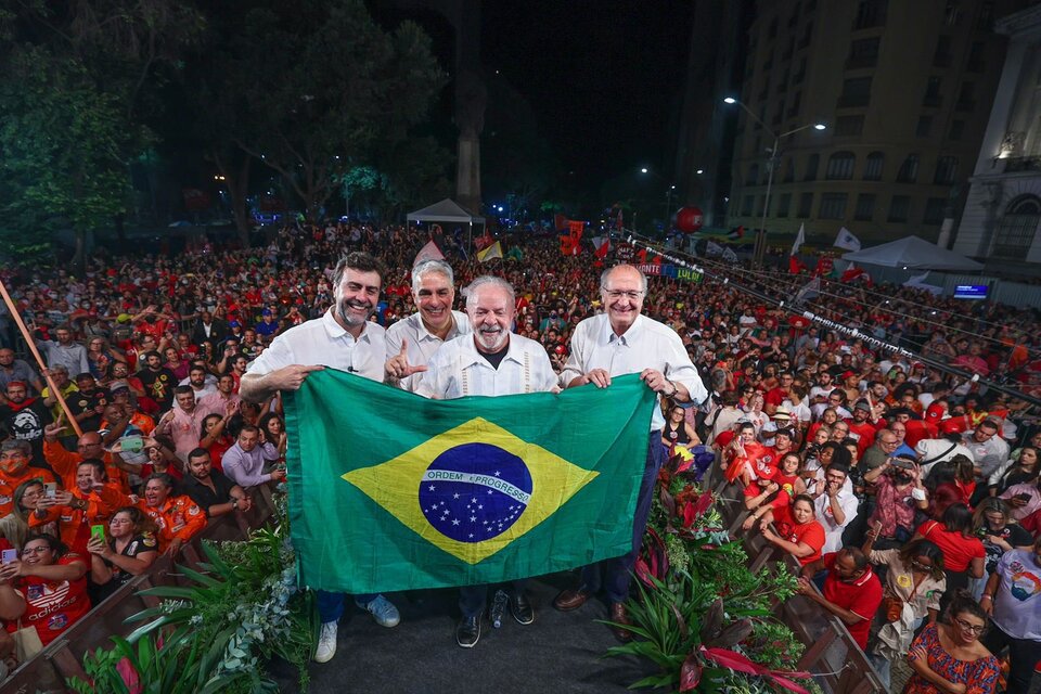 Acto de campaña de Lula, este 7 de julio (Twitter de Lula)