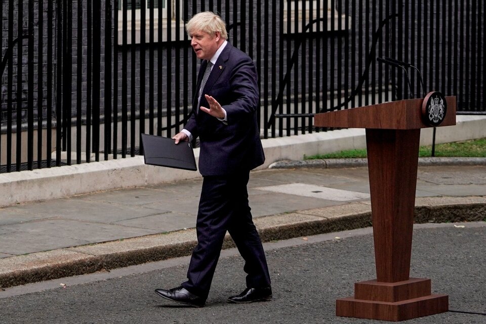 Gran Bretaña: la renuncia de Johnson puso en crisis al partido Conservador (Fuente: AFP)