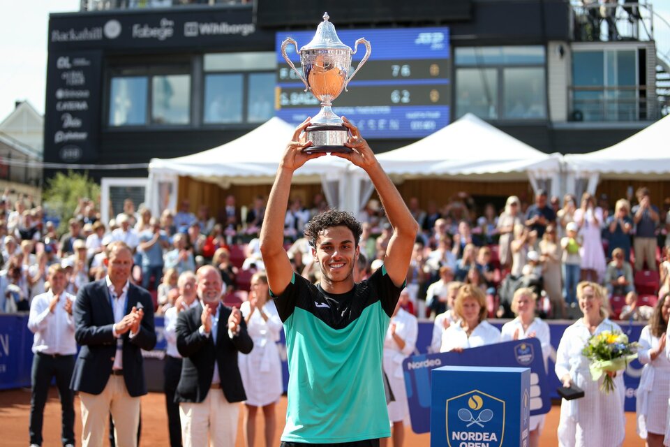 Fracisco Cerúndolo logró su primer título ATP en Suecia. (Fuente: @atptour)