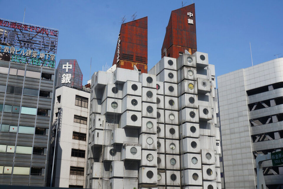 La torre Nakagin de Tokio: Lo que guarda un edificio cápsula