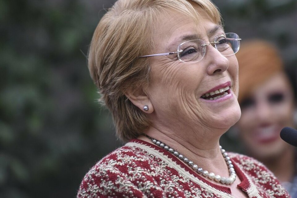 Foto: Michelle Bachelet. Vocería del gobierno de Chile