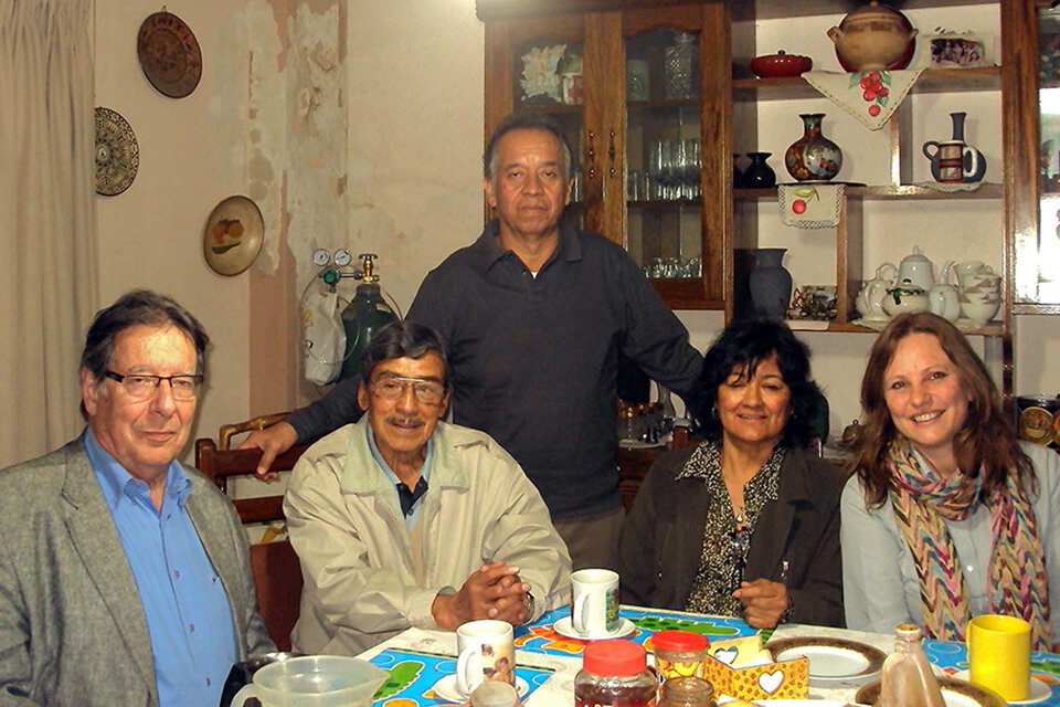 Mattini, Sánchez, Loyda y Leda en Cochabamba, en 2013. 