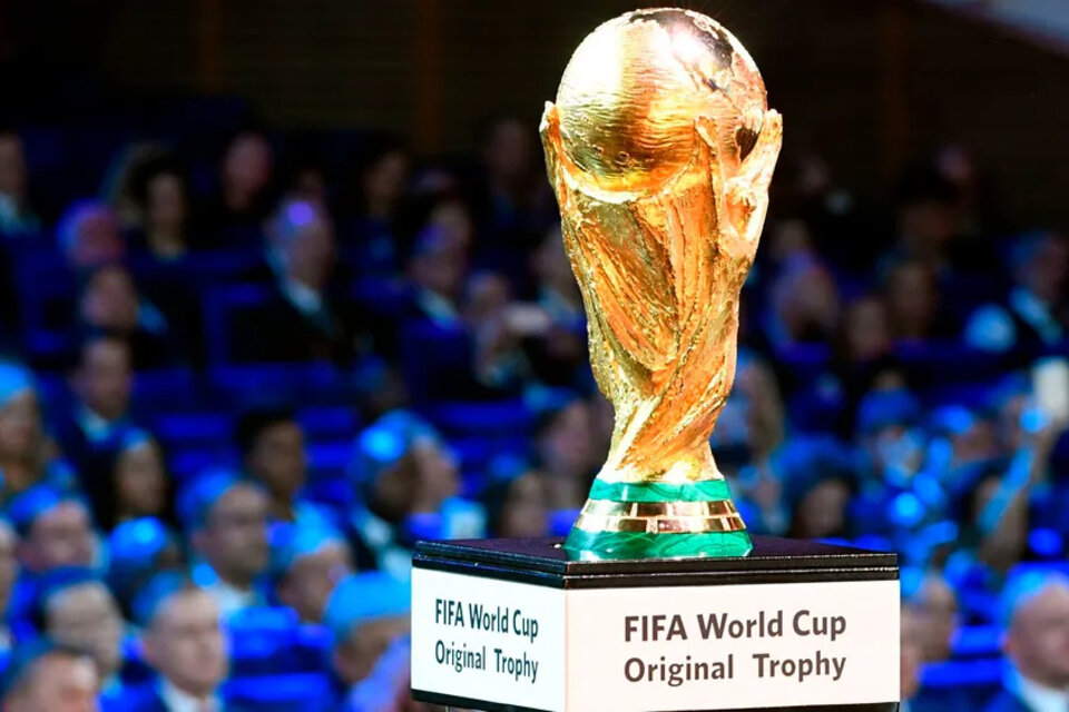 El trofeo de la Copa del Mundo. (Fuente: Getty Images)