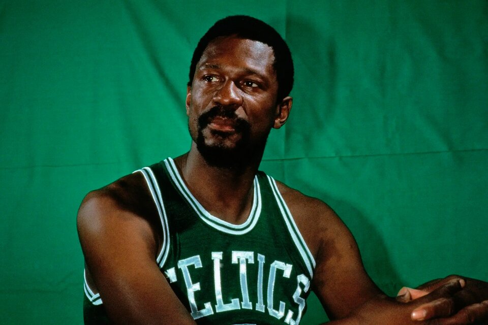 Bill Russell con la casaca de los Boston Celtics. Historia pura (Fuente: AFP)