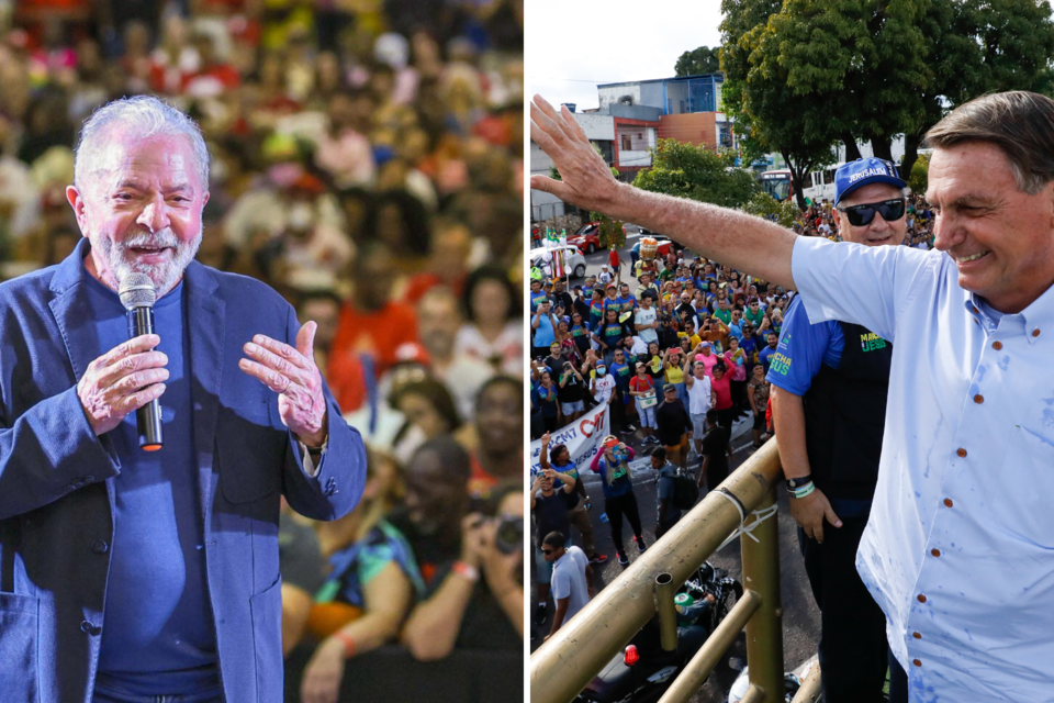 Bolsonaro y Lula en actos de cara a la campaña electoral / Facebook Lula da Silva y Palacio del Planalto