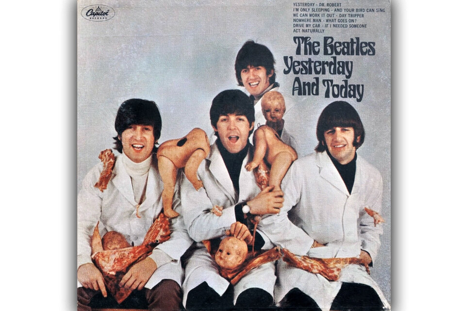 La tapa censurada de The Beatles Yesterday and today con 3 canciones de Revolver