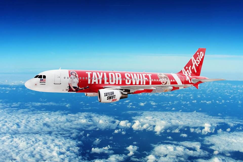Uno de los dos aviones de Taylor Swift. La estrella del pop encabeza una lista de las celebridades más contaminantes del mundo. 