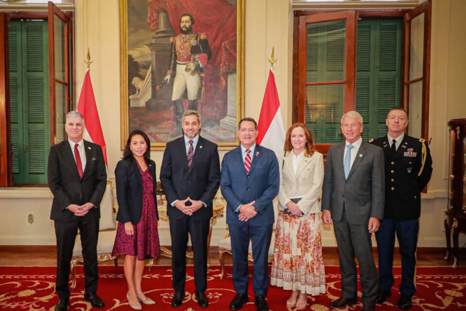 Presidente de Paraguay, Abdo Benítez y congresistas de Estados Unidos / Ministerio de Relaciones Exteriores de Paraguay